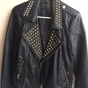 Alaniz Women's Faux Leather Biker Jacket